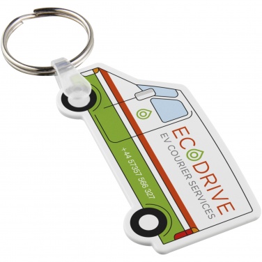 Logo trade promotional products picture of: Tait van-shaped recycled keychain