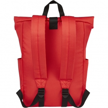 Logo trade promotional items image of: Byron 15.6" GRS RPET roll-top backpack 18L
