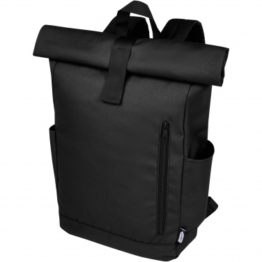 Logo trade promotional products picture of: Byron 15.6" GRS RPET roll-top backpack 18L