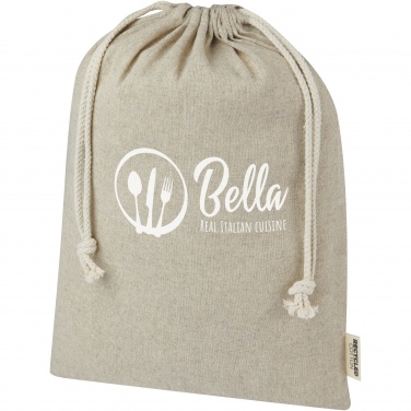 Logotrade promotional items photo of: Pheebs 150 g/m² GRS recycled cotton gift bag large 4L