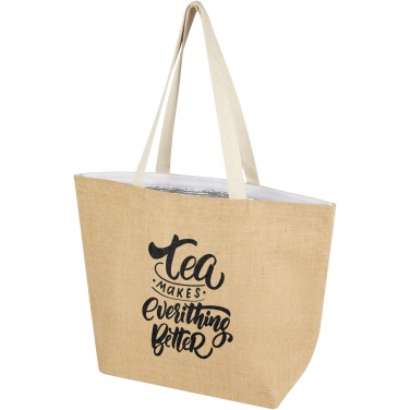 Logotrade promotional gift picture of: Juta 300 g/m² jute cooler tote bag 12L