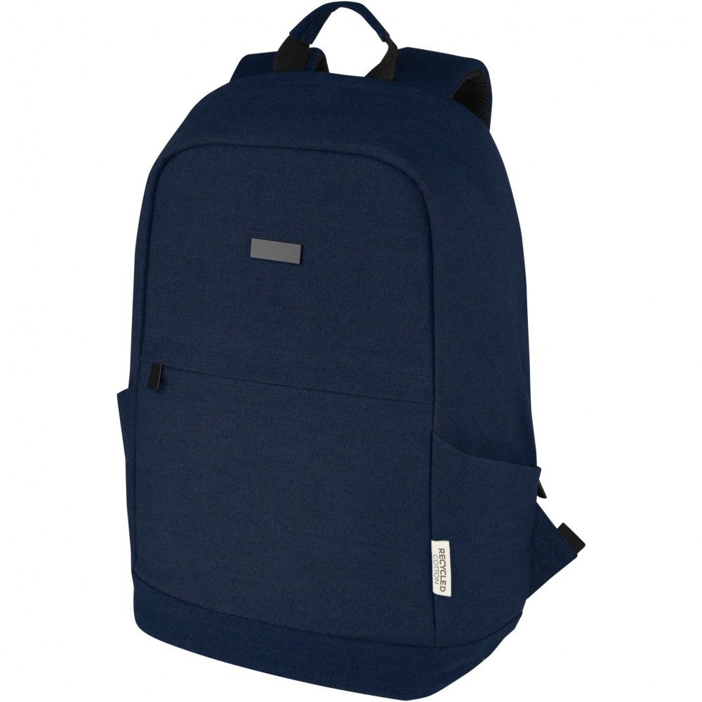 Logotrade promotional products photo of: Joey 15.6" GRS recycled canvas anti-theft laptop backpack 18L