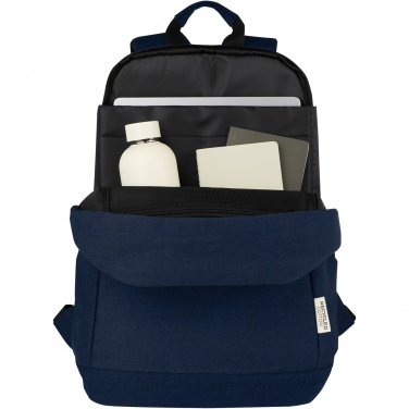 Logotrade promotional gift image of: Joey 15.6" GRS recycled canvas anti-theft laptop backpack 18L