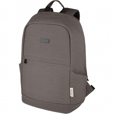 Logotrade promotional item picture of: Joey 15.6" GRS recycled canvas anti-theft laptop backpack 18L