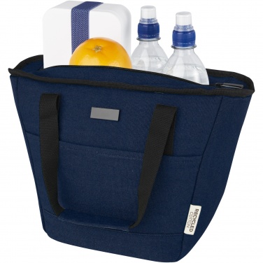 Logo trade business gifts image of: Joey 9-can GRS recycled canvas lunch cooler bag 6L