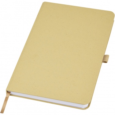 Logo trade business gifts image of: Fabianna crush paper hard cover notebook