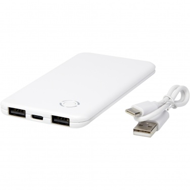 Logotrade promotional giveaway image of: Slender 4000 mAh slim dual power bank
