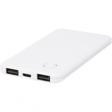 Logo trade promotional giveaways picture of: Slender 4000 mAh slim dual power bank
