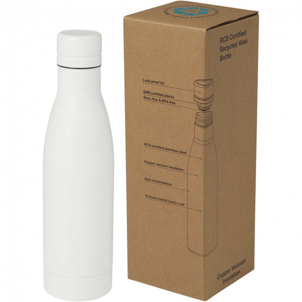 Logo trade promotional products picture of: Vasa 500 ml RCS certified recycled stainless steel copper vacuum insulated bottle