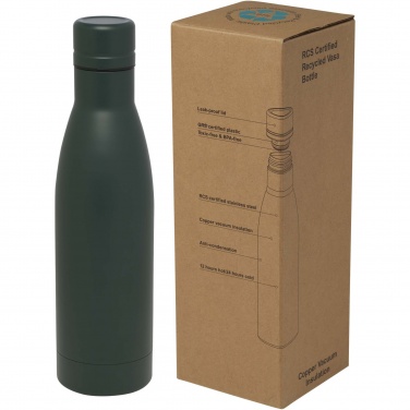 Logotrade promotional giveaway image of: Vasa 500 ml RCS certified recycled stainless steel copper vacuum insulated bottle