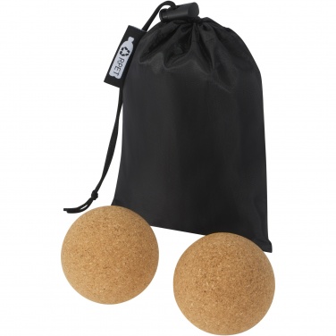 Logo trade promotional gifts image of: Trikona cork yoga ball