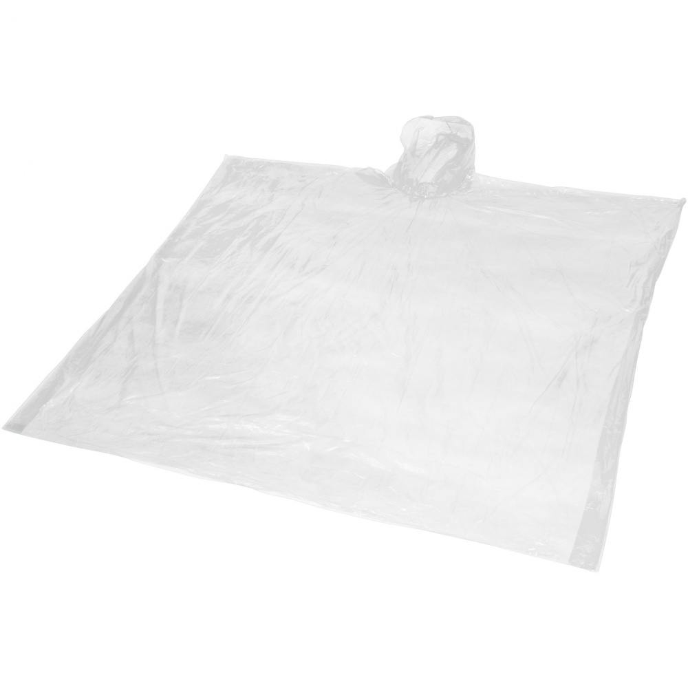 Logotrade promotional giveaway image of: Mayan recycled plastic disposable rain poncho with storage pouch
