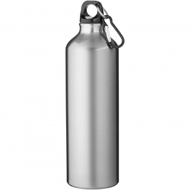 Logo trade promotional gifts picture of: Oregon 770 ml RCS certified recycled aluminium water bottle with carabiner