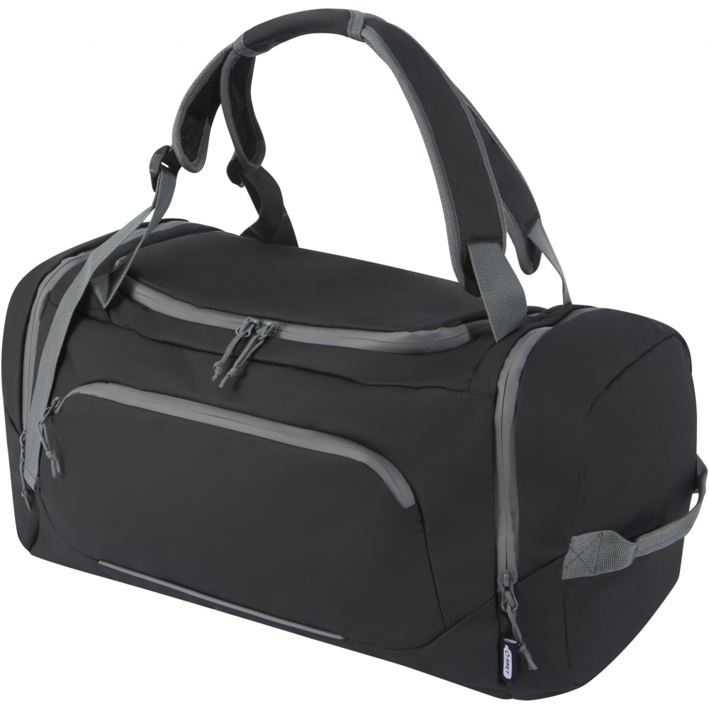 Logotrade promotional gift image of: Aqua GRS recycled water resistant duffel backpack 35L