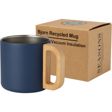 Logotrade promotional gift picture of: Bjorn 360 ml RCS certified recycled stainless steel mug with copper vacuum insulation