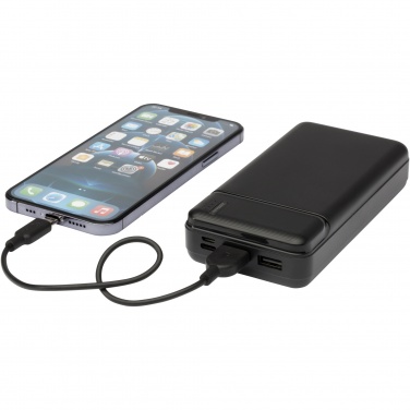 Logo trade promotional gifts image of: Loop 20.000 mAh recycled plastic power bank 