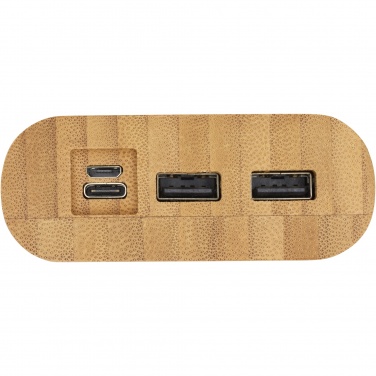 Logotrade promotional gift picture of: Tulda 20.000 mAh bamboo power bank