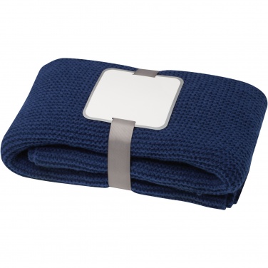 Logo trade promotional giveaway photo of: Suzy 150 x 120 cm GRS polyester knitted blanket
