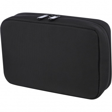 Logo trade promotional gifts image of: Rise GRS recycled organiser pouch  