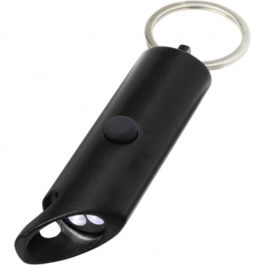 Logotrade business gifts photo of: Flare RCS recycled aluminium IPX LED light and bottle opener with keychain