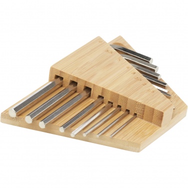 Logo trade promotional product photo of: Allen bamboo hex key tool set