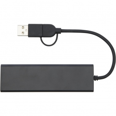 Logo trade corporate gift photo of: Rise RCS recycled aluminium USB 2.0 hub