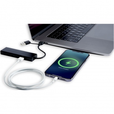 Logotrade promotional product image of: Rise RCS recycled aluminium USB 2.0 hub