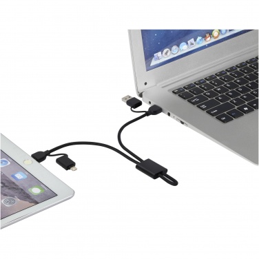 Logo trade corporate gift photo of: Connect 6-in-1 RCS recycled aluminium 45W quick charge & data transfer cable