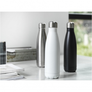Logo trade promotional giveaways image of: Cove 500 ml RCS certified recycled stainless steel vacuum insulated bottle 