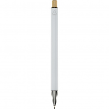 Logo trade corporate gifts picture of: Cyrus recycled aluminium ballpoint pen (blue ink)