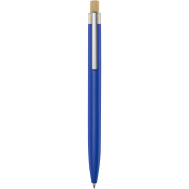 Logo trade corporate gifts image of: Nooshin recycled aluminium ballpoint pen (black ink)