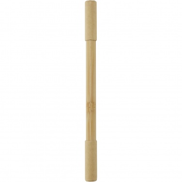 Logotrade promotional giveaway image of: Samambu bamboo duo pen
