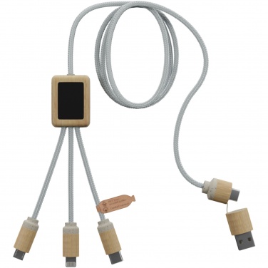 Logo trade promotional merchandise image of: SCX.design C49 5-in-1 charging cable