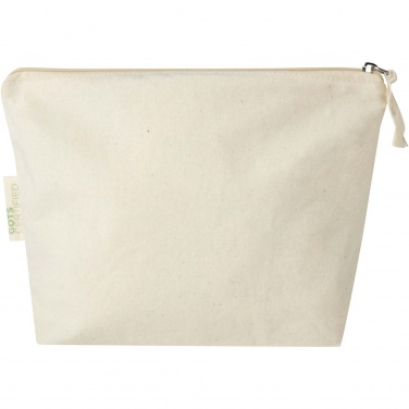 Logo trade promotional merchandise image of: Orissa 180 g/m² organic toiletry bag 1L