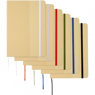 Logotrade promotional item image of: Nelida A5 recycled cardboard hard cover notebook