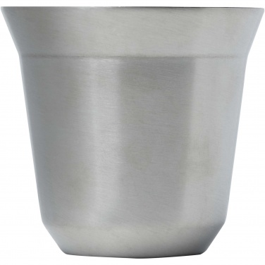 Logo trade promotional items image of: Duo 80 ml RCS certified stainless steel espresso cup set 