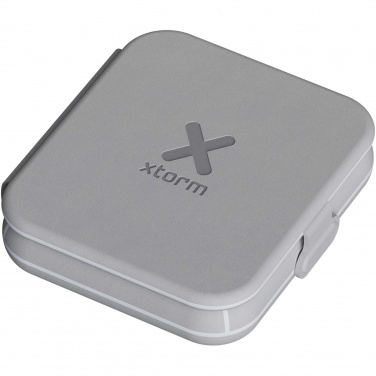 Logotrade promotional items photo of: Xtorm XWF21 15W foldable 2-in-1 wireless travel charger