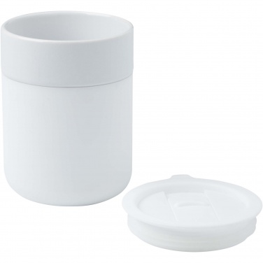 Logotrade promotional merchandise image of: Java 330 ml ceramic tumbler with silicone wrap and plastic lid