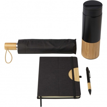 Logo trade advertising product photo of: Carmen A5 hard cover notebook and ballpoint pen gift set
