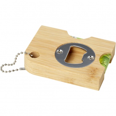 Logotrade promotional item picture of: Levo bamboo bottle opener with level 