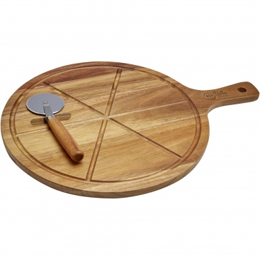 Logo trade corporate gifts image of: Timberito pizza set