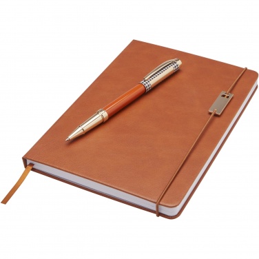 Logotrade advertising product image of: Legato A5 notebook and rollerball pen set 