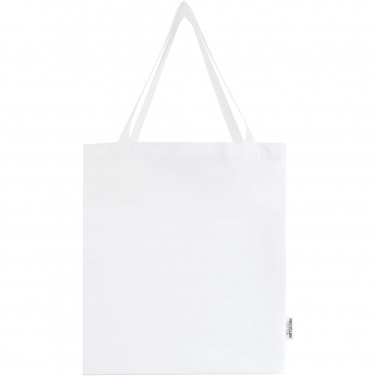 Logotrade corporate gift picture of: Madras 140 g/m² GRS recycled cotton gusset tote bag