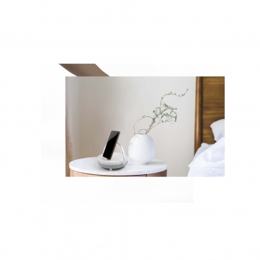Logo trade promotional giveaway photo of: Prixton 4-in-1 10W Bluetooth® speaker with LED light and wireless charging base