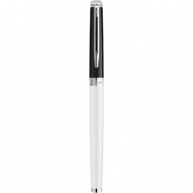 Logotrade promotional merchandise picture of: Hemisphere colour blocking rollerball pen with palladium trim
