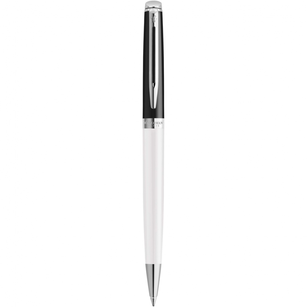 Logotrade promotional product picture of: Hemisphere colour blocking ballpoint pen with palladium trim