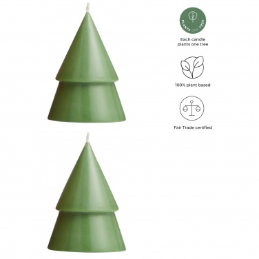 Logotrade promotional giveaway image of: Originalhome Xmas tree candle set of 2 - M