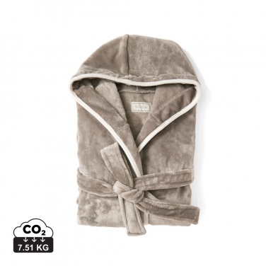 Logo trade promotional gift photo of: VINGA Louis luxury plush GRS RPET robe size S-M