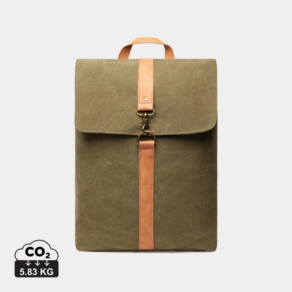 Logotrade promotional product image of: VINGA Bosler backpack GRS recycled canvas