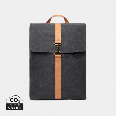 Logo trade promotional giveaways picture of: VINGA Bosler backpack GRS recycled canvas